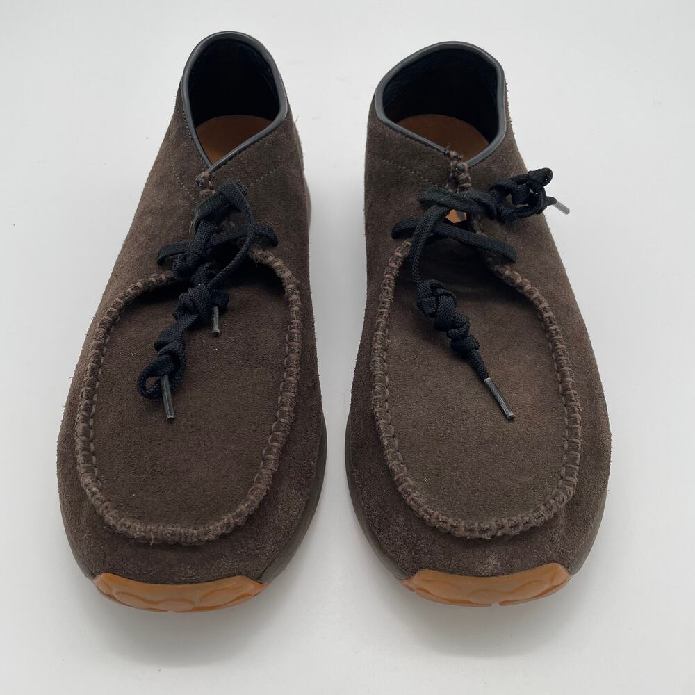 Gravis Mens Lokash Moccasin Shoes Size 13 Dark Walnut Brown Suede Gum Sole EUC